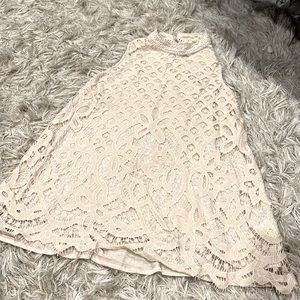Cute Lacey halter top blouse
